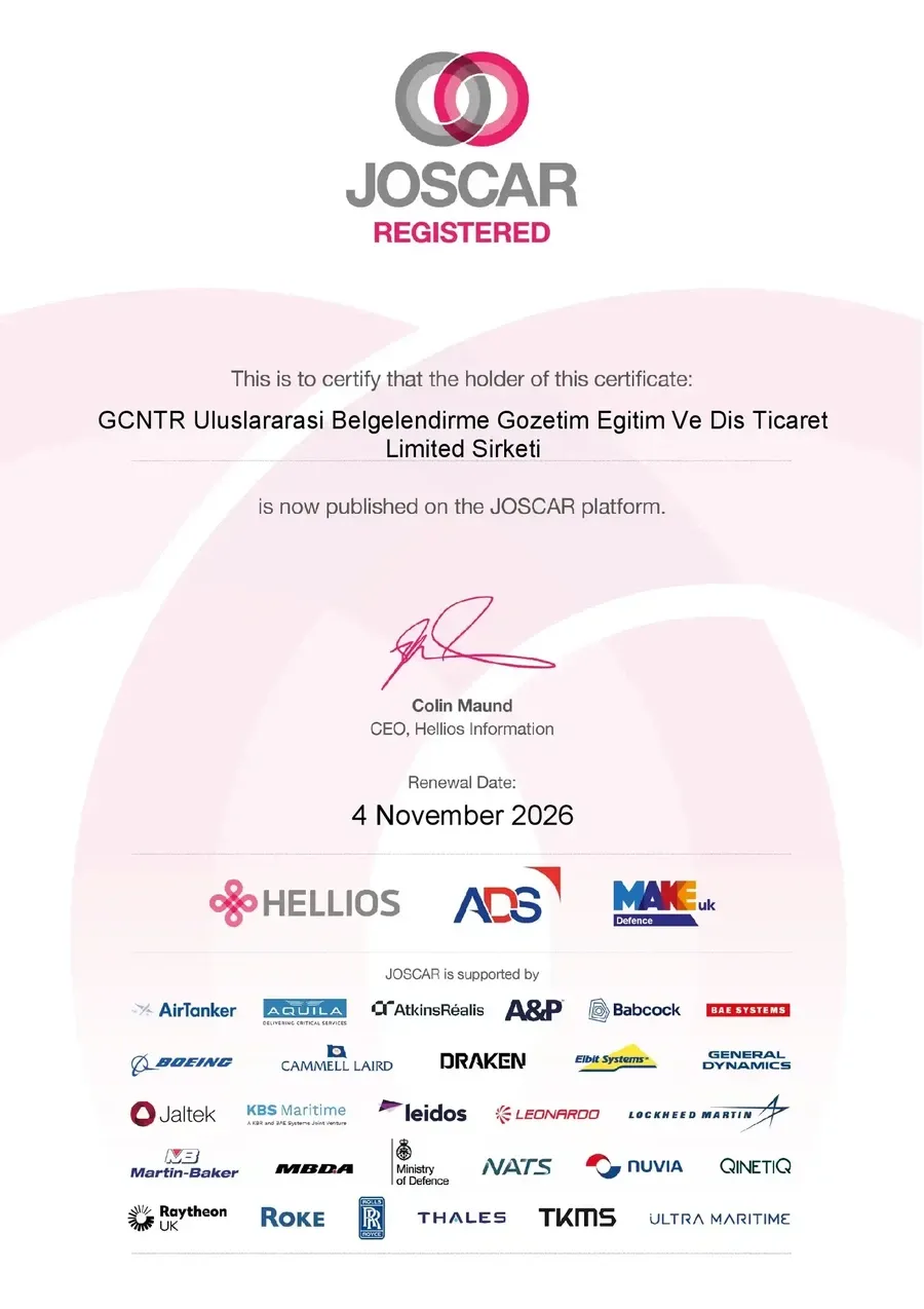 GTL Laboratuvarı JOSCAR Sertifikasını Başarıyla Aldı!